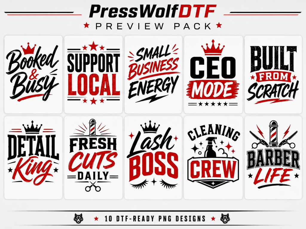 Small Business DTF Design Starter Pack